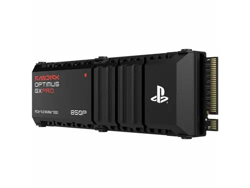 Sandisk 2TB Optimus GX PRO 850P NVMe M.2 2280 SSD for PS5 Consoles PCIe 4.0, Up 7,300MB/s Read Speeds, With Heatsink, Officially Licensed -...