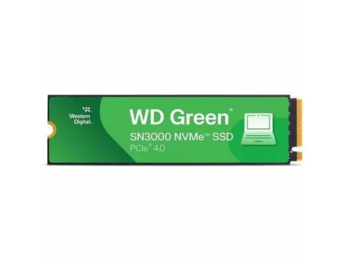 Western Digital Green SN3000 WDS100T4G0E-00CPS0 1 TB Solid State Drive - M.2 2280 Internal - PCI Express NVMe 4.0 x4 - Notebook, Desktop PC,...