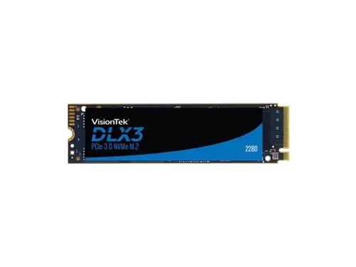 VisionTek DLX3 M.2 2280 256GB PCIe 3.0 x4 3D NAND External Solid State Drive (SSD) 2280