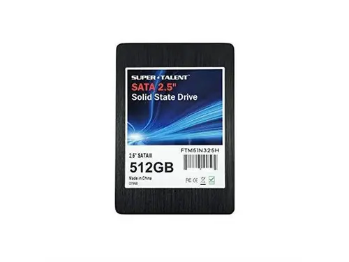 Super Talent SATA 2.5' 512GB SSD Hard Drive TLC Solid State Drive - FTM51N325H