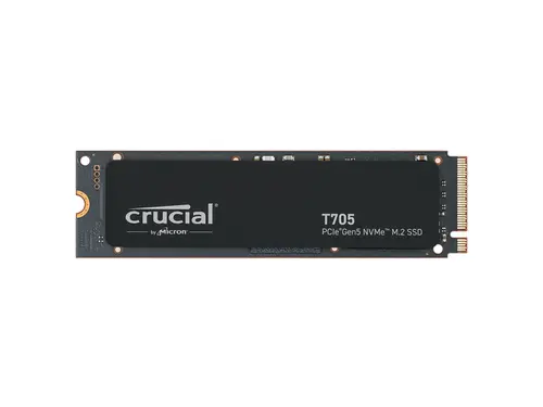 Crucial Crucial T705 4TB PCIe Gen5 NVMe M.2 SSD - Up to 14,100 MB/s - Game Ready - Internal Solid State Drive (PC) - +1mo Adobe CC - CT4000T705SSD3