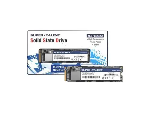 Super Talent Super Talent Internal SSD 256GB PCIe Gen3x4 NVMe M.2 Up to 3000MB/s FPI256MWR7 Domestic Product