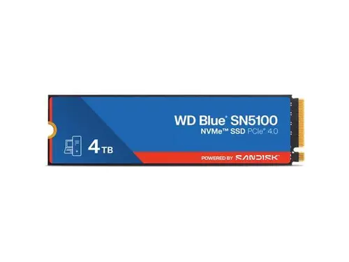 Western Digital WD Blue SN5100 4TB NVMe SSD, PCIe Gen 4.0, up to 6,900 MB/s read speeds
