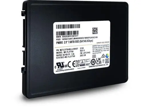 Samsung PM893 7.68TB SATA 6Gb/s 2.5' Enterprise SSD MZ7L37T6HBLA-00A07 (MZ-7L37T60)