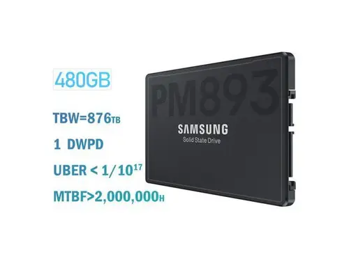 SAMSUNG SSD PM893 Solid State Drive 480GB SATA 6Gb/s 2.5inch MZ7L3480HCHQ