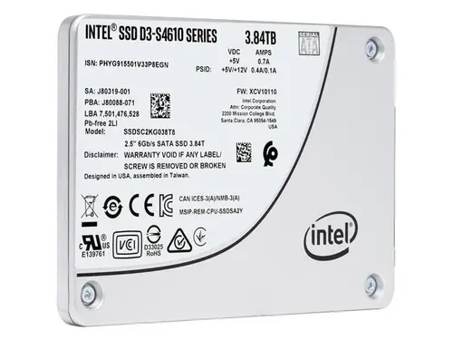 Intel D3-S4610 3.84TB 3D TLC SATA 6Gb/s 2.5-Inch Data Center SSD - SSDSC2KG038T801
