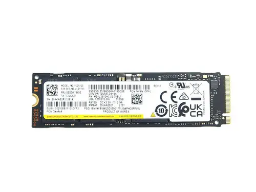 MZ-VL25120 Samsung 512GB Pcie TLC M.2 2280 SSD SSS0L25196 MZVL2512HCJQ-00BL7 M.2 SSD / Solid State Drive