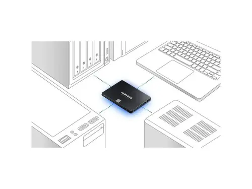 Samsung 870 EVO 4 TB Solid State Drive - 2.5' Internal - SATA (SATA/600) - Desktop PC, Notebook, Motherboard, Server, Video Recorder Device...