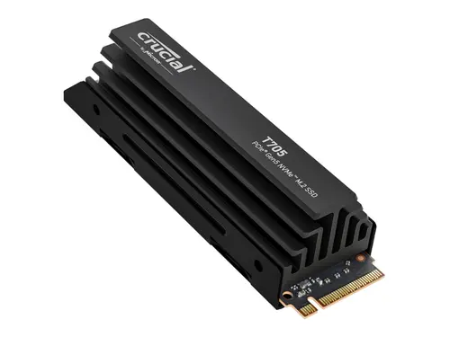 Crucial T705 4TB PCIe Gen5 NVMe M.2 SSD with Heatsink- Up to 14,100 MB/s - Game Ready - Internal Solid State Drive (PC) - +1mo Adobe CC -...
