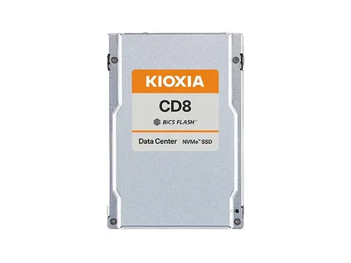 Kioxia KCD8XRUG7T68 CD8-R Data Center SSD 7.68TB 2.5' U.2/U.3 15mm PCIe 4 x 4 NVMe 3D TLC 1DWPD