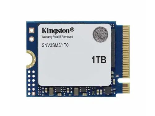Kingston NV3 M.2 2230 1TB PCIe 4.0 x4 NVMe Internal Solid State Drive (SSD) SNV3SM3/1T0 Up to 6000 MB/s