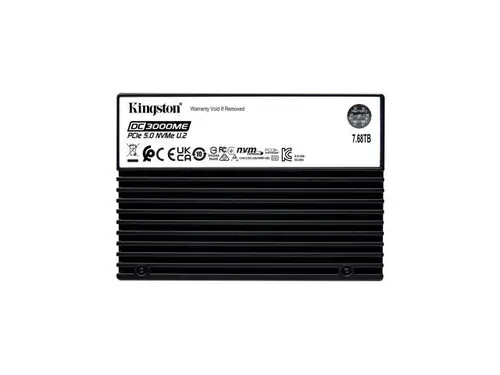 Kingston Kingston SEDC3000ME/7T6 DC3000ME 7.68 TB Solid State Drive - 2.5' Internal - U.2 (PCI Express NVMe 5.0 x4) - Server, Data Center Device Supported-1...