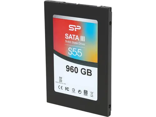 Silicon Power Slim S55 2.5' 960GB SATA III TLC Internal Solid State Drive (SSD) SP960GBSS3S55S25