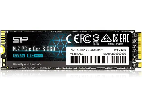 Silicon Power Silicon Power 512GB NVMe M.2 PCIe Gen3x4 2280 SSD Solid State Drive