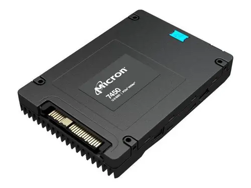 Micron Crucial 12800 GB Micron 7450 MAX Enterprise encrypted 12800 GB internal SSD 2.5' U.3 PCIe 4.0 (NVMe) MTFDKCC12T8TFS-1BC15ABYYR
