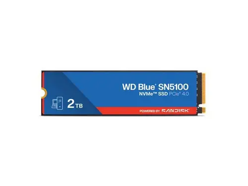 WD Blue SN5100 2TB NVMe SSD, PCIe Gen 4.0, up to 7,100 MB/s read speeds