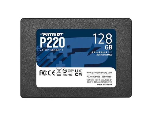 Patriot P220 SATA III 2.5' Internal SSD - 128GB