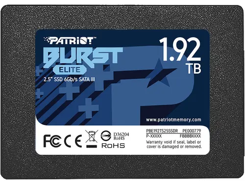 Patriot Burst Elite 2.5' 1.92TB SATA III Internal Solid State Drive (SSD) PBE192TS25SSDR