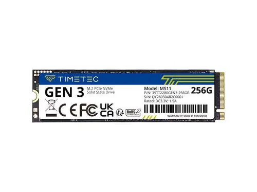 Timetec 256GB SSD NVMe PCIe Gen3x4 8Gb/s M.2 2280 3D NAND High Performance SLC Cache Read/Write Speed Up to 2,000/1,600 MB/s Internal Solid State...