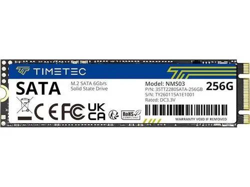 Timetec 256GB 3D NAND M.2 2280 SATA Internal Solid State Drive