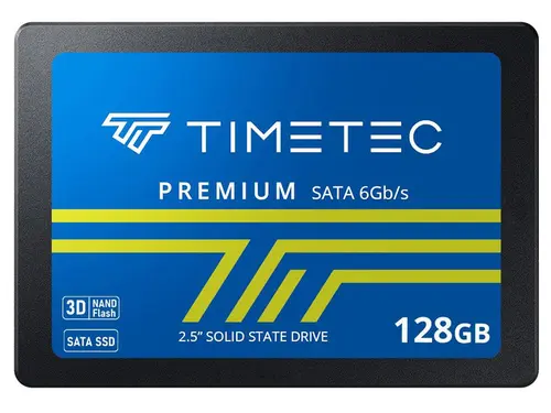 Timetec 128GB SSD 3D NAND SATA III 6Gb/s 2.5 Inch 7mm (0.28') Read Speed Up to 520 MB/s 100TBW SLC Cache Performance Boost Internal Solid State...
