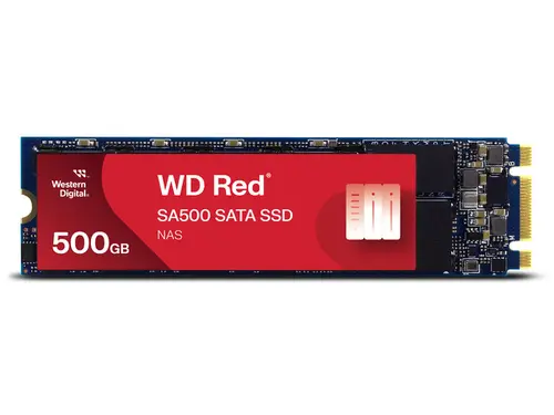 Western Digital WD Red SA500 M.2 2280 500GB SATA III 3D NAND Internal Solid State Drive (SSD) WDS500G1R0B