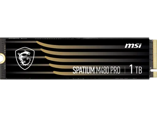 MSI SPATIUM M480 PRO PCIe 4.0 NVMe M.2 1TB PCI-Express 4.0 x4, NVMe 1.4 3D NAND Internal Solid State Drive (SSD)