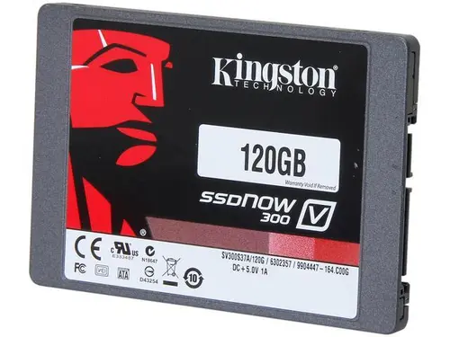 Kingston SSDNow V300 Series 2.5' 120GB SATA III Internal Solid State Drive (SSD) SV300S37A/120G