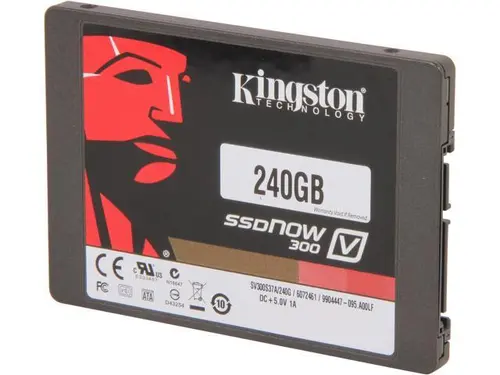Kingston SSDNow V300 Series 2.5' 240GB SATA III Internal Solid State Drive (SSD) SV300S37A/240G