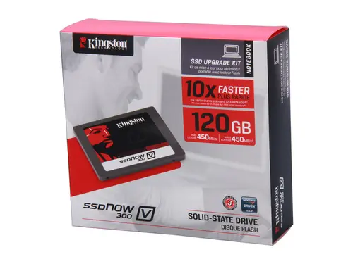 Kingston SSDNow V300 Series 2.5' 120GB SATA III Internal Solid State Drive (SSD) SV300S3N7A/120G