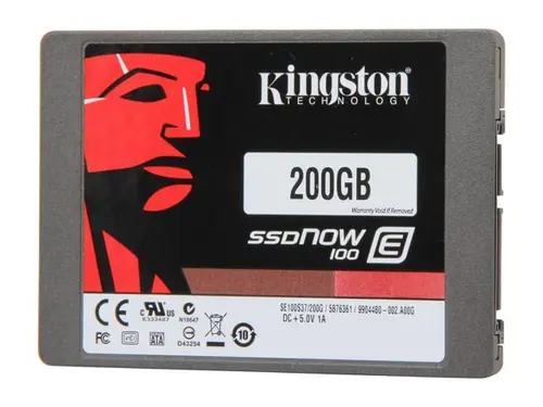 Kingston SSDNow E100 SE100S37/200G 2.5' 200GB SATA III Enterprise Solid State Drive