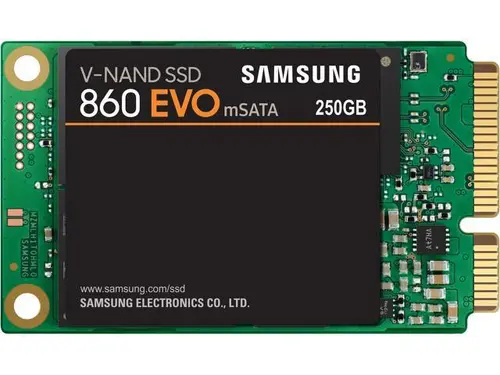 SAMSUNG 860 EVO Series mSATA 250GB SATA III V-NAND 3-bit MLC Internal Solid State Drive (SSD) MZ-M6E250BW