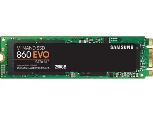 SAMSUNG 860 EVO Series M.2 2280 250GB SATA III 3D NAND Internal Solid State Drive (SSD) MZ-N6E250BW