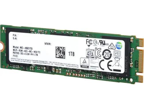 SAMSUNG 850 EVO M.2 2280 1TB SATA III 3D NAND Internal Solid State Drive (SSD) MZ-N5E1T0BW
