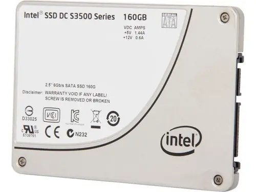 Intel DC S3500 SSDSC2BB160G401 2.5' 160GB SATA 3.0 6Gb/S MLC Solid State Drive