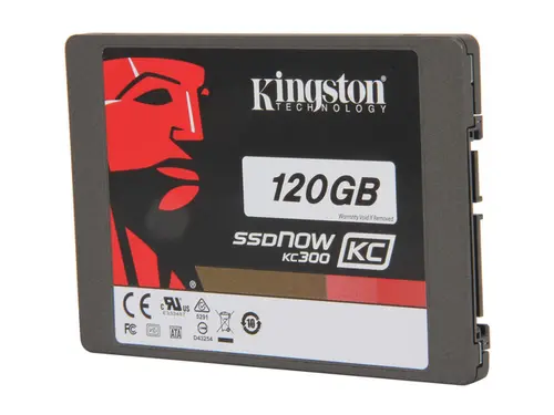 Kingston SSDNow KC300 SKC300S37A/120G 2.5' 120GB SATA III Enterprise Solid State Drive with Adapter