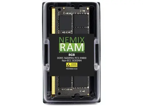 NEMIX RAM 8GB (1X8GB) DDR5 5600MHZ PC5-44800 1Rx8 1.1V CL46 262-PIN Non-ECC SODIMM Laptop PC Memory Compatible with Dell Precision 7780 Mobile...