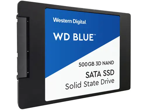 Western Digital WD Blue 3D NAND 500GB Internal SSD - SATA III 6Gb/s 2.5'/7mm Solid State Drive - WDS500G2B0A