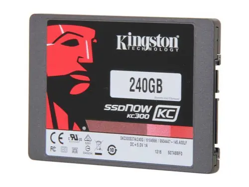 Kingston SSDNow KC300 SKC300S37A/240G 2.5' 240GB SATA III Enterprise Solid State Drive with Adapter