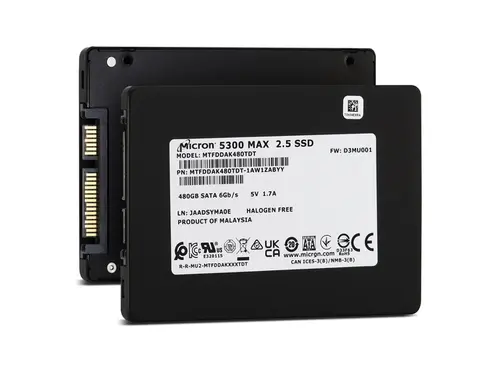 Micron 5300 MAX 480GB SATA 6Gb/s 2.5' Enterprise SSD - MTFDDAK480TDT-1AW1ZAB