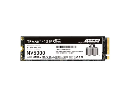 Team Group NV5000 M.2 2280 2TB PCIe 4.0 x4 with NVMe Internal Solid State Drive (SSD) TM8FGM002T0C101