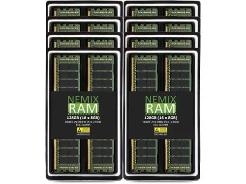 NEMIX RAM 512GB (8X64GB) DDR4 2933MHZ PC4-23400 4Rx4 1.2V CL21 288-PIN ECC RDIMM Registered Server Memory KIT Compatible with Dell Precision 7920...