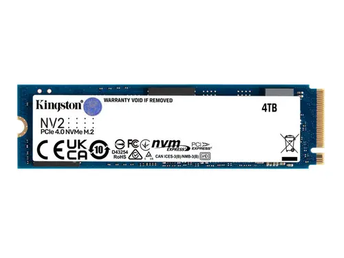 Kingston NV2 4TB M.2 2280 NVMe PCIe Internal SSD Up to 3500 MB/s SNV2S/4000G
