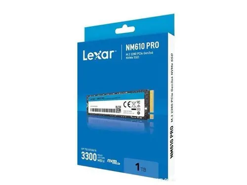 Lexar NM610 PRO M.2 2280 1TB PCI-Express 3.0 x4, NVMe 3D TLC Internal Solid State Drive (SSD)