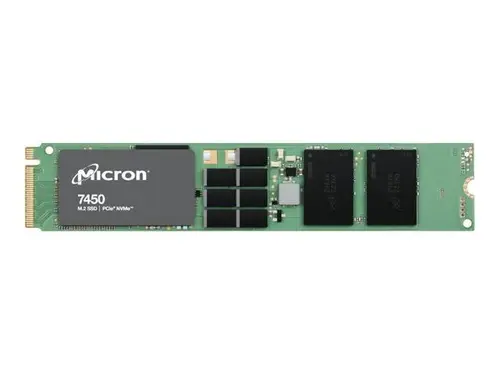 Micron 7450 PRO 3.84 TB Solid State Drive M.2 22110 Internal PCI Express NVMe PCI Express NVMe 4.0 x4 Read Intensive TAA Compliant