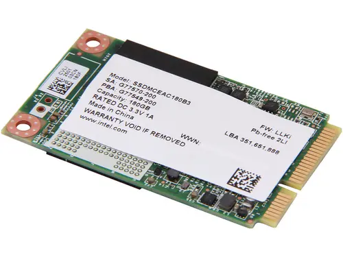 Intel 525 Series mSATA 180GB Mini-SATA (mSATA) MLC Internal Solid State Drive (SSD) SSDMCEAC180B301