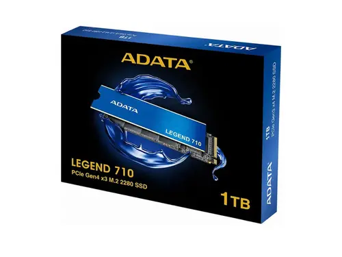 ADATA Legend 710 1TB NVMe SSD PCIe Gen4 x4 M.2 2280 Up to 2400/1600 MB/s High-Speed Internal Solid State Drive (SLEG-710-1000GCS)