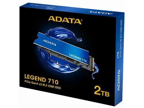 ADATA LEGEND 710 2TB NVMe SSD PCIe Gen4 x3 M.2 2280 Internal Solid State Drive Up to 2400MB/s Read, 1600MB/s Write (SLEG-710-2000GCS)