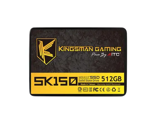AITC KINGSMAN SK150 2.5' 512GB Performance Boost SATA III 3D NAND Internal Solid State Drive (SSD)