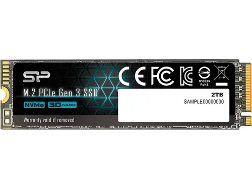 Silicon Power 2TB NVMe PCIe Gen3 x4 M.2 2280 SSD (SU002TBP34A60M28SN)